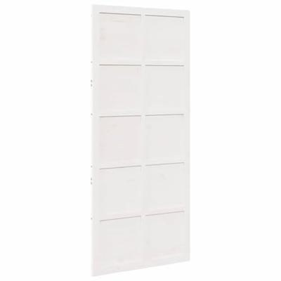 Schuifdeur Wit 90 x 210 cm Massief grenenhout