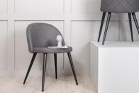 Nohr Eetkamerstoel 'Amon' kleur Grijs - thumbnail