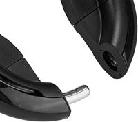 Ringslot Axa Defender Retractable met uitneembare sleutel - zwart - thumbnail