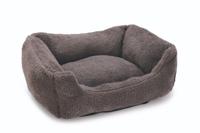 Beeztees Pluche ligbed kadi 47x37x18cm grijs - thumbnail