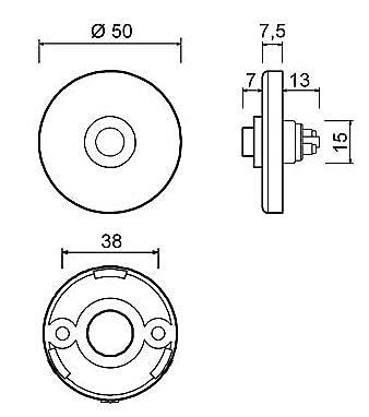 AMI Klik Rond Beldrukker Zwart - 739380 AMI Klik Rond Beldrukker Zwart - 739380