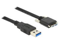 Delock 83598 Kabel USB 3.0 type A male > USB 3.0 type Micro-B male met schroeven 2 m - thumbnail