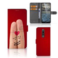 Nokia 2.4 | Wallet Case | met Pasjes | Liefde - Origineel Romantisch Cadeau - thumbnail