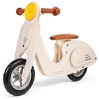 New Classic Toys houten loopscooter - wit - thumbnail