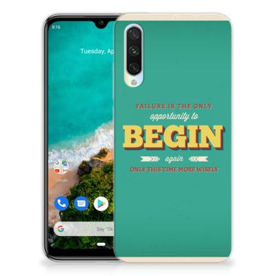 Xiaomi Mi A3 Siliconen hoesje met naam Quote Begin Xiaomi Mi A3 Siliconen hoesje met naam Quote Begin
