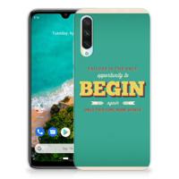 Xiaomi Mi A3 Siliconen hoesje met naam Quote Begin - thumbnail
