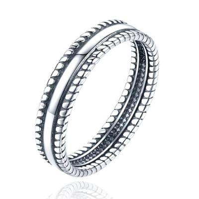 Elenza Sterling Zilveren Ring met Gevlochten Details-19mm