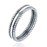 Elenza Sterling Zilveren Ring met Gevlochten Details-19mm - thumbnail