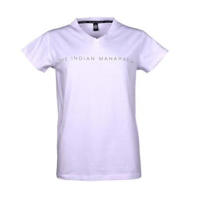 The Indian Maharadja Dames Fun Tee Lean IM - White