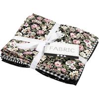 Creativ Company Patchwork stof zwart 45x55cm, 4st. - thumbnail