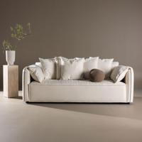 Nohr 3-zits Bank 'Errin' Velvet, kleur Beige - thumbnail