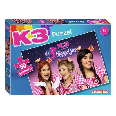 K3 Puzzel 3 Biggetjes 50 stukjes K3 Puzzel 3 Biggetjes 50 stukjes