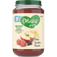 Olvarit Appel Aardbei Banaan 8+ Maanden 200 g bij Jumbo - thumbnail