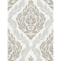 Dutch Wallcoverings Behang Carat Deluxe Medaillon Wit/Zilver 10060-14 - thumbnail