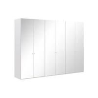 Goossens Kledingkast Easy Storage Ddk, Kledingkast 304 cm breed, 220 cm hoog, 6x spiegel draaideur - thumbnail