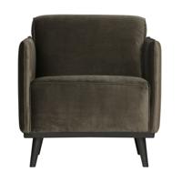 WOOOD Fauteuil 'Statement' Velvet, kleur Groen - thumbnail