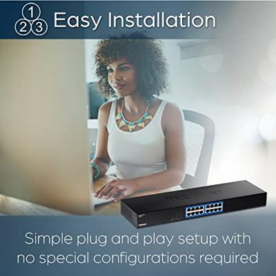 Switch Trendnet TEG-S17 Zwart