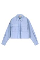 Like Flo Teens - Meisjes blouse - Cassy - Lt denim - thumbnail