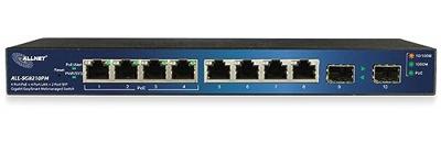 Allnet ALL-SG8210PM netwerkswitch 8 poorten 1000 MBit/s PoE-functie
