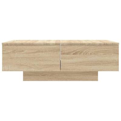 Salontafel 90x60x31 cm bewerkt hout sonoma eikenkleurig