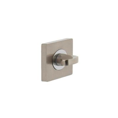 Rozet WC vierkant chroom/nikkel mat
