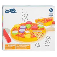 Small Foot houten snijen speeleten pizza set, 21dlg. - thumbnail