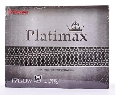 Enermax Platimax power supply unit 1700 W 20+4 pin ATX ATX Zwart Enermax Platimax power supply unit 1700 W 20+4 pin ATX ATX Zwart
