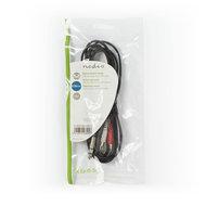 Stereo-Audiokabel | 6,35 mm Male - 2x RCA Male | 2,0 m | Zwart - thumbnail
