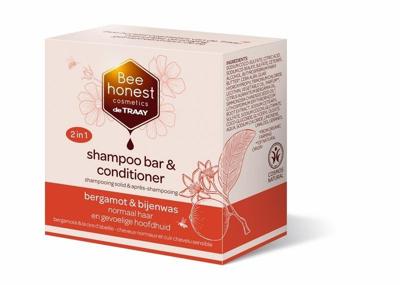 Traay Bee Honest Shampoobar bergamot & bijenwas 80 Gram Traay Bee Honest Shampoobar bergamot & bijenwas 80 Gram