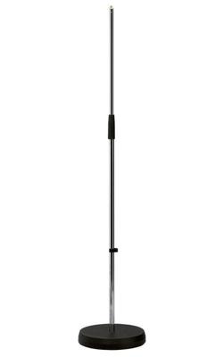 K&M 260 Microfoonstatief zonder hengel met ronde voet nikkel