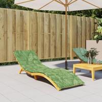 VidaXL Ligbedkussen bladpatroon oxford stof - thumbnail