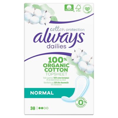 Always Dailies Cotton Protection Inlegkruisjes Normal Always Dailies Cotton Protection Inlegkruisjes Normal