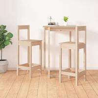 Barstoelen 2 st 40x41,5x112 cm massief grenenhout - thumbnail