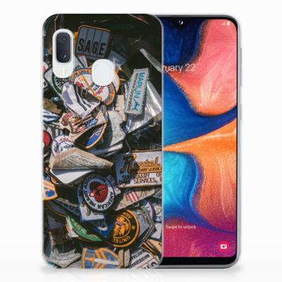 Samsung Galaxy A20e | Siliconen hoesje | met foto Badges Samsung Galaxy A20e | Siliconen hoesje | met foto Badges