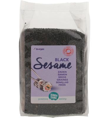 TerraSana Sesamzaad zwart ongepeld bio 175 Gram