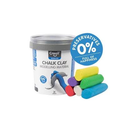 Stoepkrijtklei creall 6 stuks 6 kleuren 125 gram Stoepkrijtklei creall 6 stuks 6 kleuren 125 gram