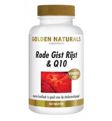 Golden Naturals Rode Gist Rijst & Q10 Tabletten Golden Naturals Rode Gist Rijst & Q10 Tabletten
