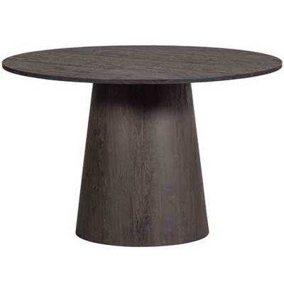 WOOOD Ronde Eettafel 'Maan' MDF, 120cm, kleur donkerbruin