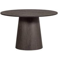 WOOOD Ronde Eettafel 'Maan' MDF, 120cm, kleur donkerbruin - thumbnail