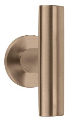 Formani | Voordeurknop PBI200V Vast op Rozet | PVD licht brons Formani | Voordeurknop PBI200V Vast op Rozet | PVD licht brons