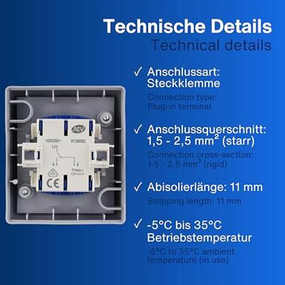 REV 0511581777 Uitschakelaar, Wisselschakelaar Compleet AquaForm Lichtgrijs 1 stuk(s)