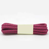 Reflecterende schoenveters ronde sneakers schoenveters Kids volwassen outdoor Sportschoen veters lengte: 140cm (Rose Red) - thumbnail