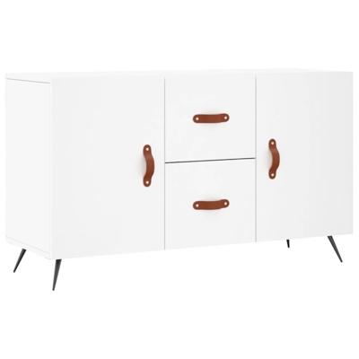 Dressoir 100x36x60 cm bewerkt hout wit