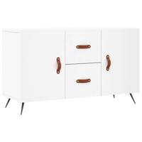 Dressoir 100x36x60 cm bewerkt hout wit - thumbnail