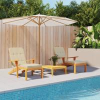 VidaXL Terrasstoelkussens 2 st oxford stof beige - thumbnail