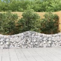 Schanskorf gewelfd 200x30x60/80 cm gegalvaniseerd ijzer - thumbnail
