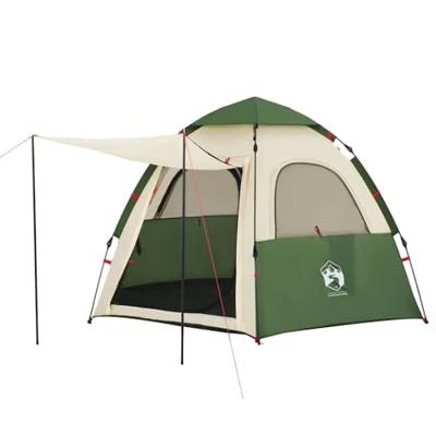 Kampeertent 4-persoons snelontgrendeling groen Kampeertent 4-persoons snelontgrendeling groen
