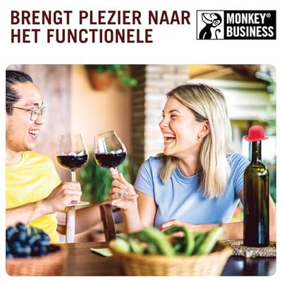 Apenkool Bowler Flessenstoppen - set van 2 stuks