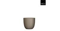 Tusca pot rond taupe mat h16xd17 cm Mica Decorations - Mica decorations - thumbnail