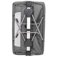 Babybed met matras linnen donkergrijs - thumbnail